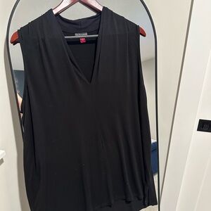 Vince Camuto Elegant Black Sleeveless Blouse